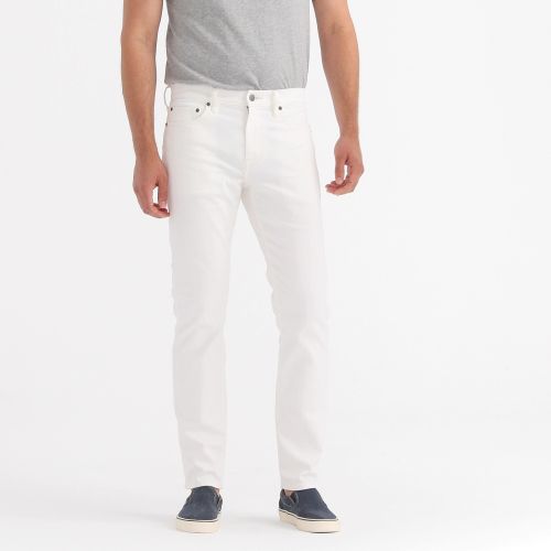 제이크루 Jcrew 484 slim stretch jean in white