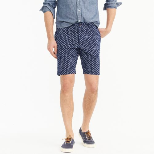 제이크루 Jcrew 9 stretch cotton paisley print short