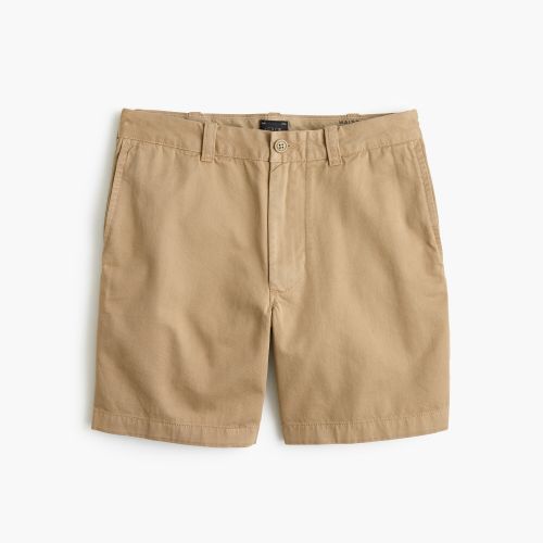 제이크루 Jcrew 7 short in garment-dyed tan cotton