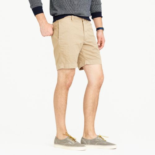 제이크루 Jcrew 7 short in garment-dyed tan cotton