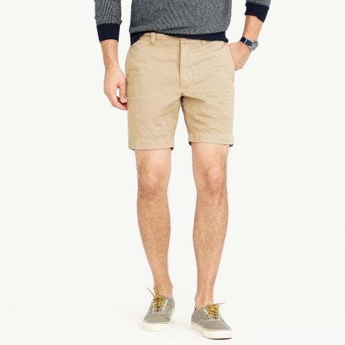 제이크루 Jcrew 7 short in garment-dyed tan cotton