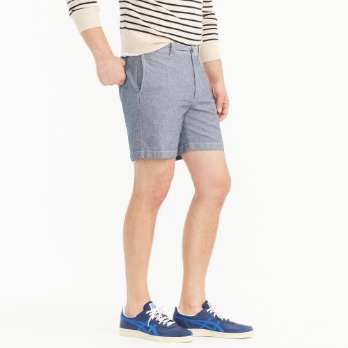 제이크루 Jcrew 7 stretch short in chambray