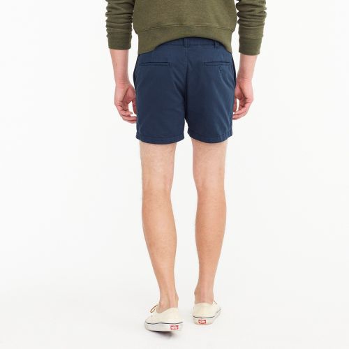 제이크루 Jcrew 5 short in garment-dyed blue cotton