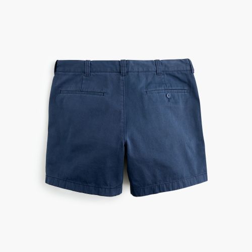 제이크루 Jcrew 5 short in garment-dyed blue cotton