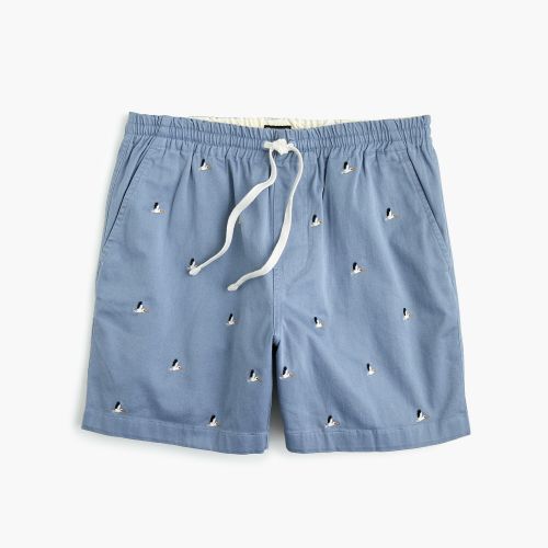 제이크루 Jcrew Stretch dock short in pelican print