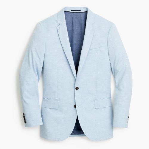 제이크루 Jcrew Ludlow Slim-fit suit jacket in light blue American wool blend