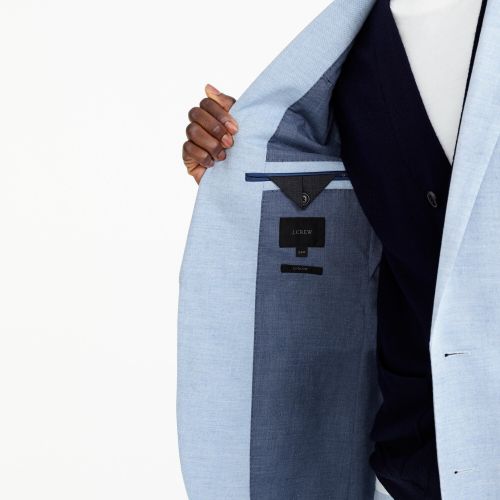 제이크루 Jcrew Ludlow Slim-fit suit jacket in light blue American wool blend