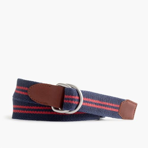 제이크루 Jcrew Cotton belt in double stripe