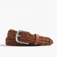 Jcrew Braided belt in rugged leather