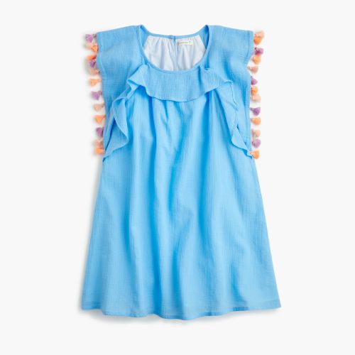 제이크루 Jcrew Girls tassel-trimmed dress