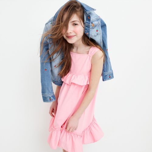 제이크루 Jcrew Girls ruffle tank dress