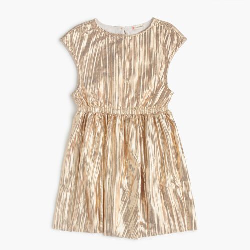 제이크루 Jcrew Girls gold micropleat dress