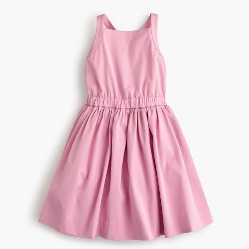 제이크루 Jcrew Girls bow-back dress in stretch faille