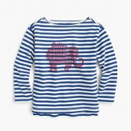 Jcrew Girls SZ Blockprints™ for crewcuts elephant-print T-shirt