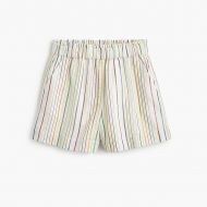 Jcrew Girls pull-on short in metallic stripe