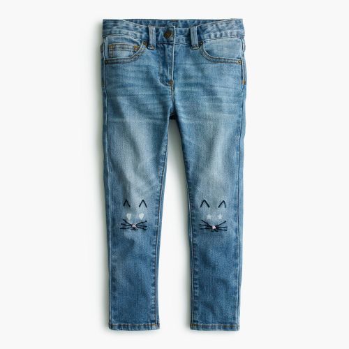 제이크루 Jcrew Girls stretch toothpick jean with kitten knees