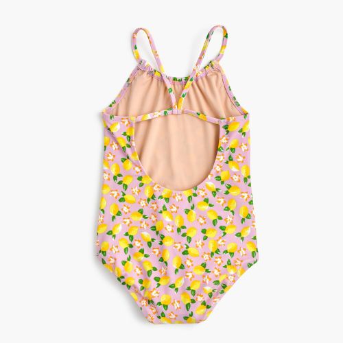 제이크루 Jcrew Girls one-piece swimsuit in lemon print
