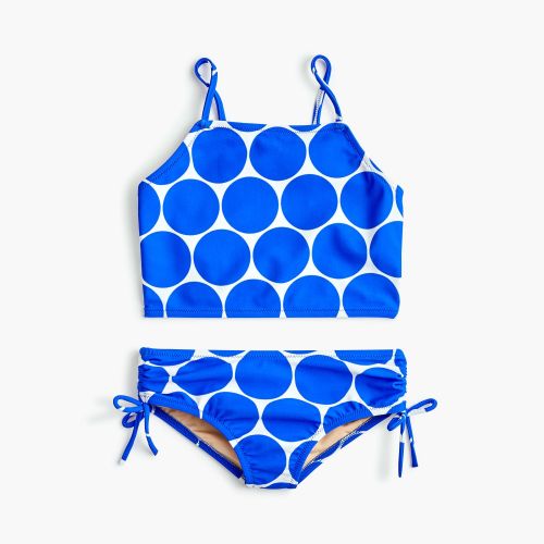 제이크루 Jcrew Girls cropped tankini set in jumbo dots