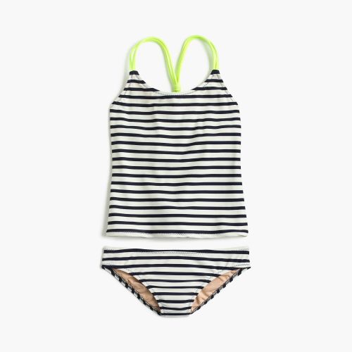 제이크루 Jcrew Girls tankini set in stripes