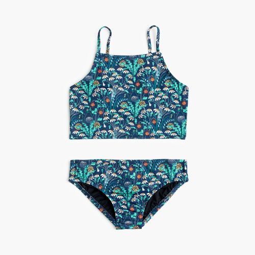 제이크루 Jcrew Girls cropped tankini set in Liberty floral