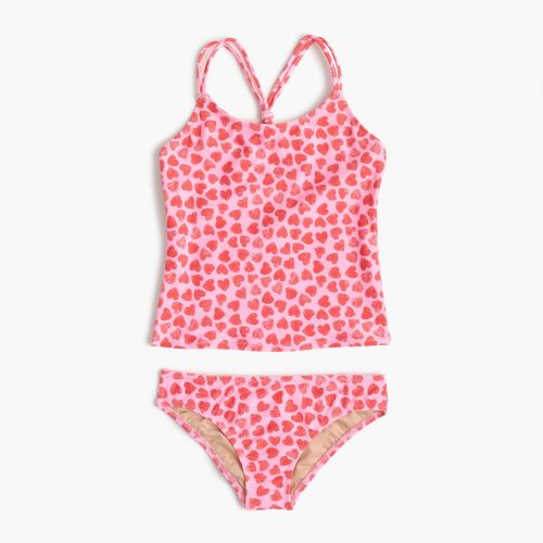 제이크루 Jcrew Girls tankini set in hearts