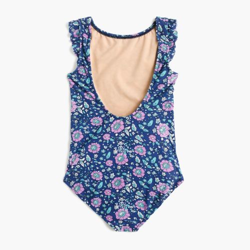 제이크루 Jcrew Girls flutter-sleeve one-piece swimsuit in floral