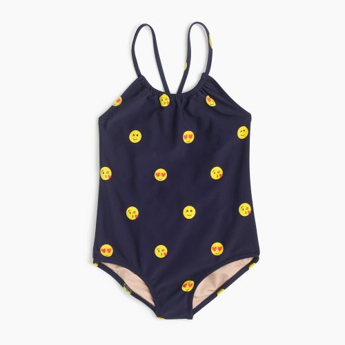 제이크루 Jcrew Girls one-piece swimsuit in emojis