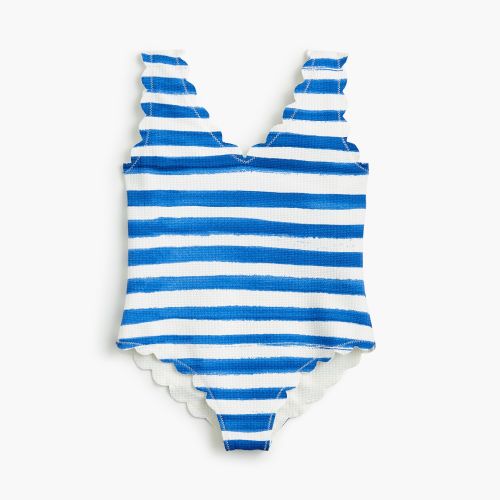 제이크루 Jcrew Girls Marysia™ Bumby V-neck maillot in stripe