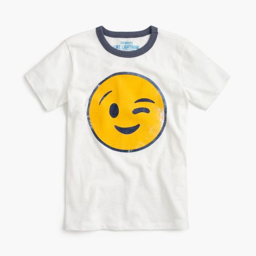 제이크루 Jcrew Boys winking emoji T-shirt