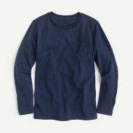 Jcrew Boys long-sleeve pocket T-shirt in slub cotton