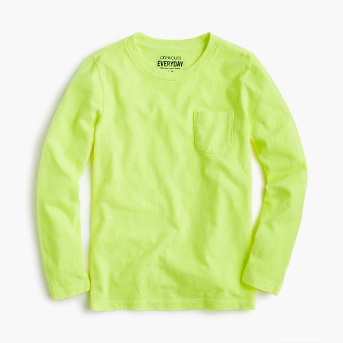 제이크루 Jcrew Boys long-sleeve pocket T-shirt in slub cotton