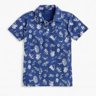 Jcrew Boys beach-print polo shirt