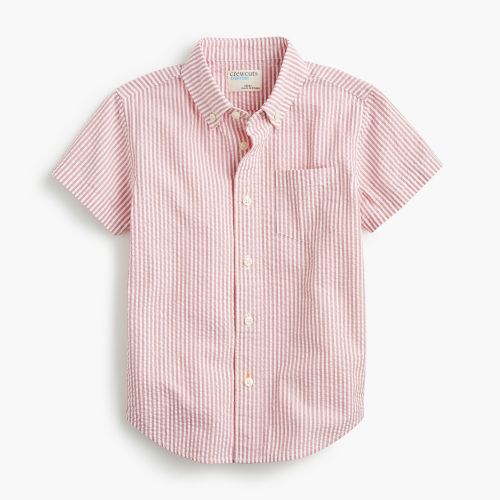 제이크루 Jcrew Boys short-sleeve shirt in seersucker