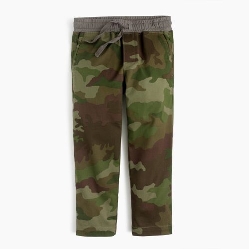 제이크루 Jcrew Boys stretch-cotton pull-on pant in camo