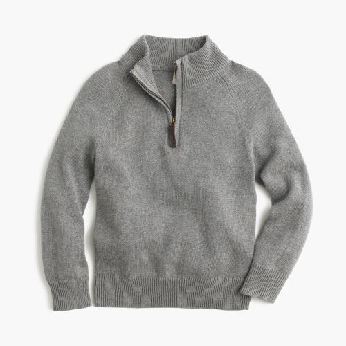 제이크루 Jcrew Boys cotton-cashmere half-zip sweater