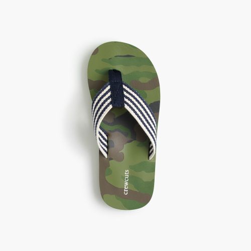 제이크루 Jcrew Boys flip-flops in camo