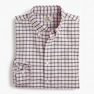 Jcrew American Pima cotton checked oxford shirt with mechanical stretch