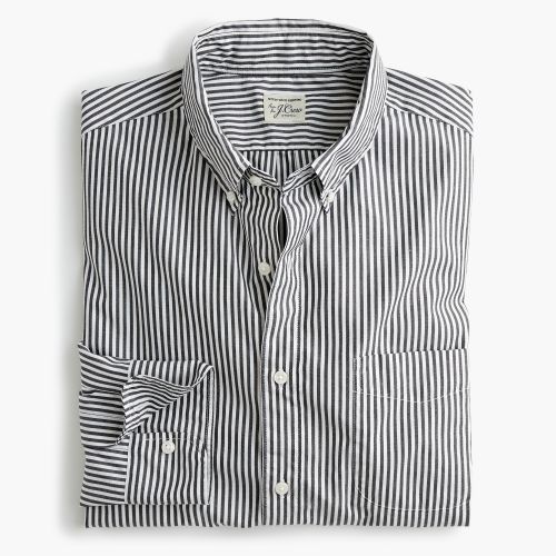 제이크루 Jcrew Untucked stretch Secret Wash shirt in poplin