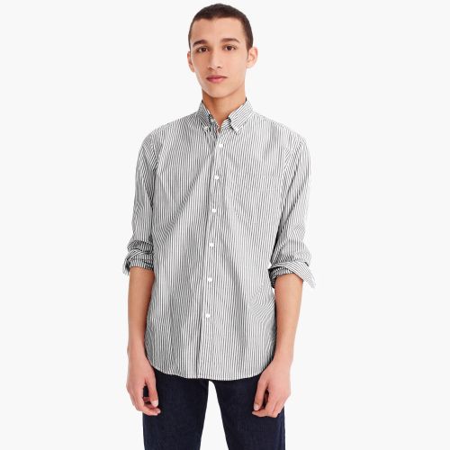 제이크루 Jcrew Untucked stretch Secret Wash shirt in poplin