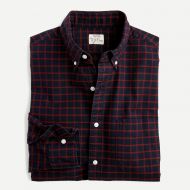 Jcrew Slim American Pima cotton checked oxford shirt with mechanical stretch