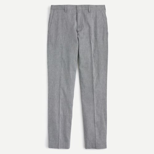 제이크루 Jcrew Ludlow Slim-fit unstructured suit pant in cotton-linen