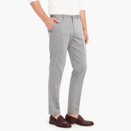 제이크루 Jcrew Ludlow Slim-fit unstructured suit pant in cotton-linen