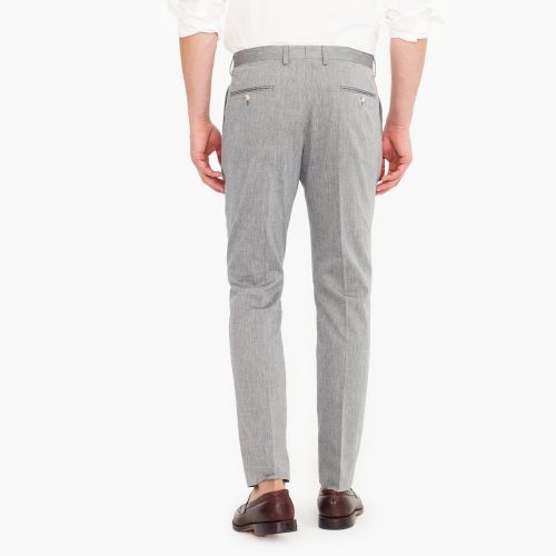 제이크루 Jcrew Ludlow Slim-fit unstructured suit pant in cotton-linen