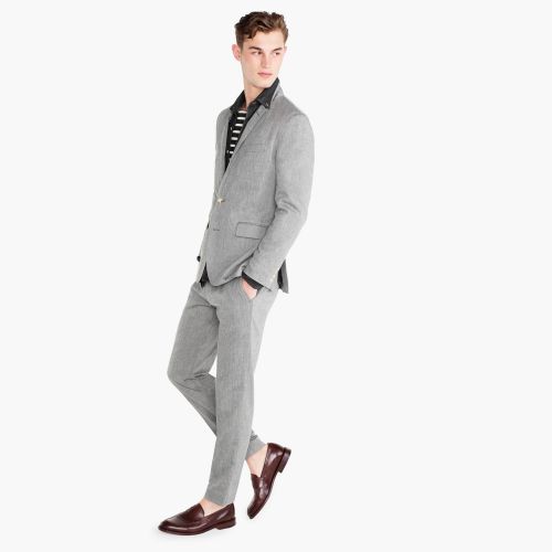 제이크루 Jcrew Ludlow Slim-fit unstructured suit pant in cotton-linen