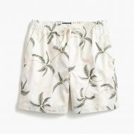 Jcrew Stretch dock short in palm print