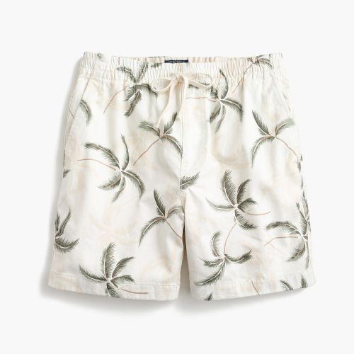 제이크루 Jcrew Stretch dock short in palm print