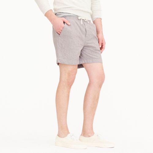 제이크루 Jcrew Stretch dock short in olive grey chambray