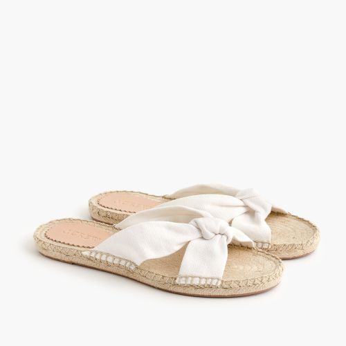 제이크루 Jcrew Knotted espadrille slides