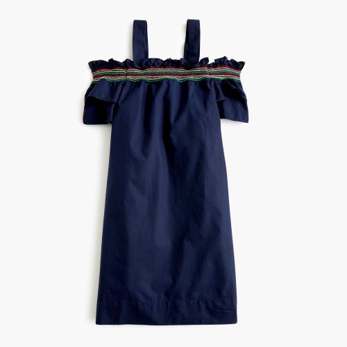 제이크루 Jcrew Girls rainbow-smocked dress