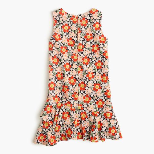 제이크루 Jcrew Girls ruffle-hem dress in seventies floral